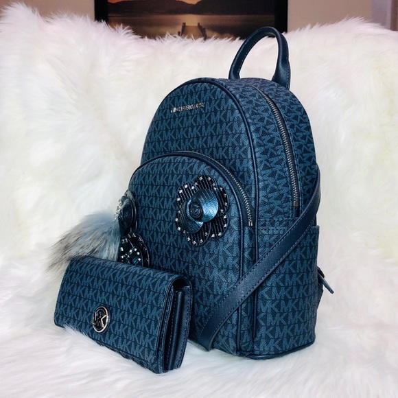 3PCS Michael Kors Abbey Backpack Wallet Charms Set - Picture 2 of 8